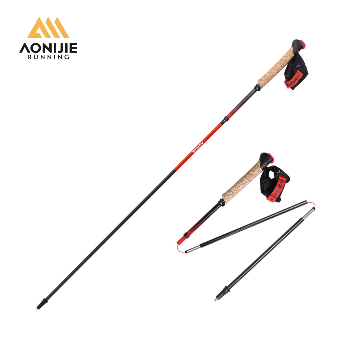 ไม้เท้าเดินป่าพับได้ AONIJIE E - Trekking Pole Carbon บทวิจารณ์และราคา