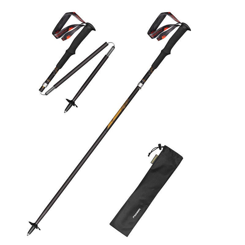 ไม้เท้าพับได้ทำจากคาร์บอนไฟเบอ - Trekking Pole Carbon บทวิจารณ์และราคา