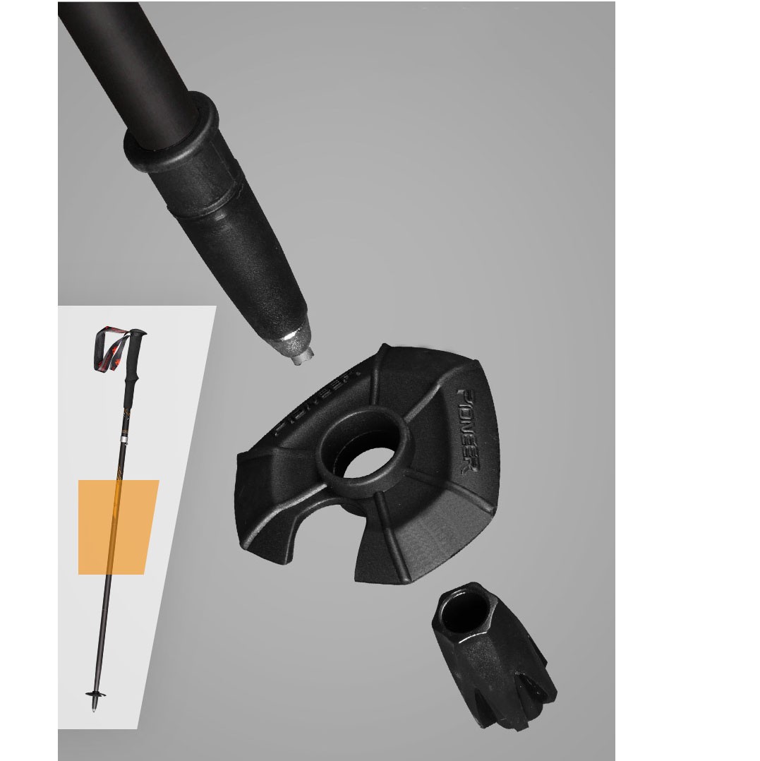 ไม้เท้าพับได้ทำจากคาร์บอนไฟเบอ - Trekking Pole Carbon บทวิจารณ์และราคา
