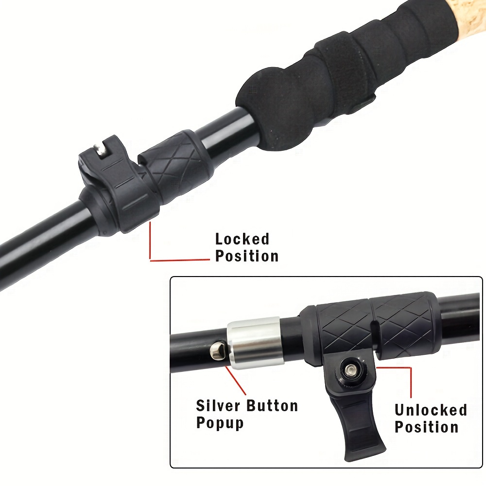 ไม้เท้าเดินป่าแบบแข็งแรงพิเศษ  - Trekking Pole Carbon บทวิจารณ์และราคา