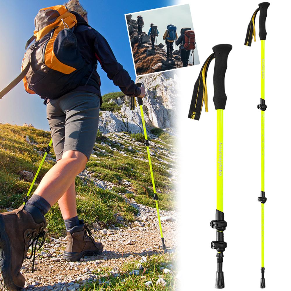 ไม้เท้าเดินป่าแบบพับได้ 3 ท่อน - Trekking Pole Carbon บทวิจารณ์และราคา