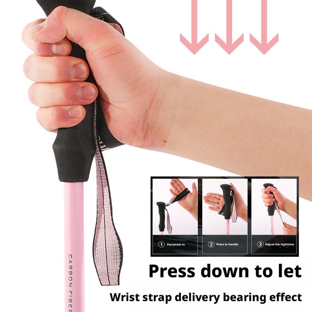 ไม้เท้าเดินป่าแบบพับได้ 3 ท่อน - Trekking Pole Carbon บทวิจารณ์และราคา
