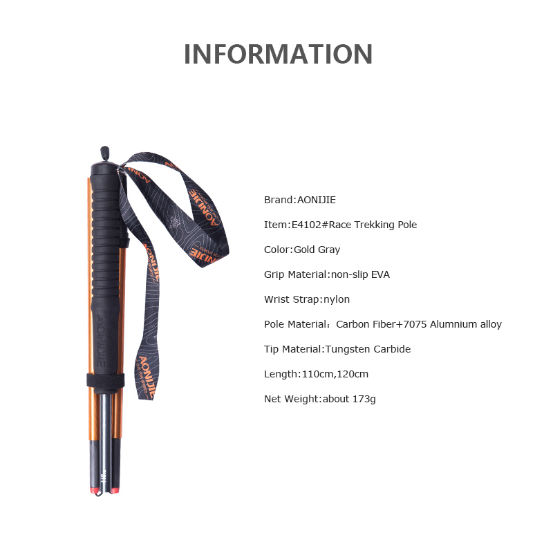 AONIJIE ไม้เท้าเดินป่า, เสา Z- - Trekking Pole Carbon บทวิจารณ์และราคา